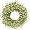 Summer 24 Inch Artificial Daisy Flower Wreath with Eucalyptus Leaves, Silk Flowers, and White Berries for Front Door and Wall Decor